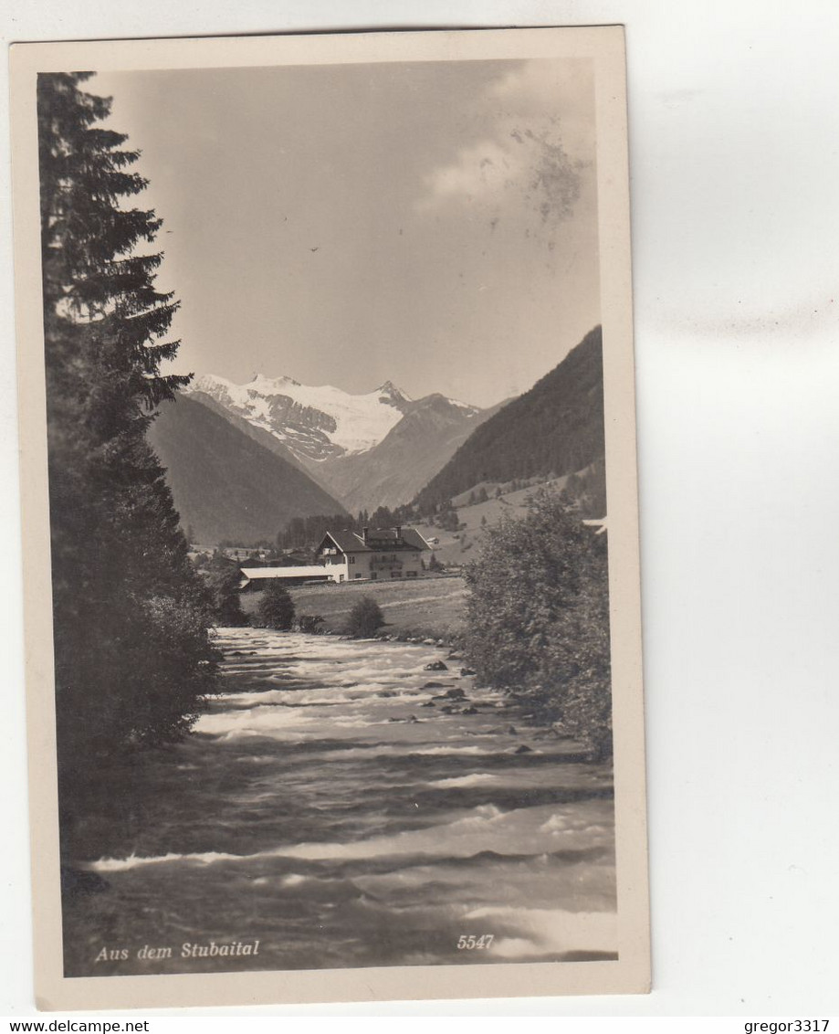 B2233) Aus Dem STUBAITAL - Fluss Mit HAUS - Gel. FULPMES 1932 - Neustift Im Stubaital