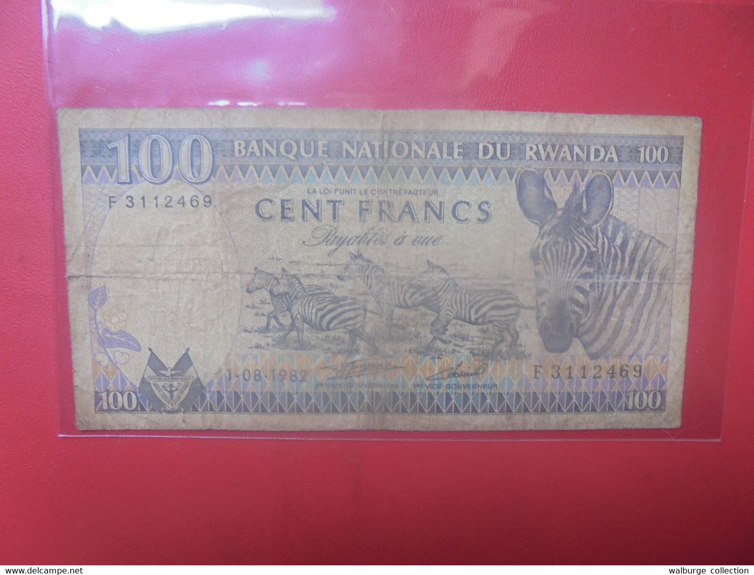 RWANDA 100 Francs 1982 Circuler (L.1) - Rwanda