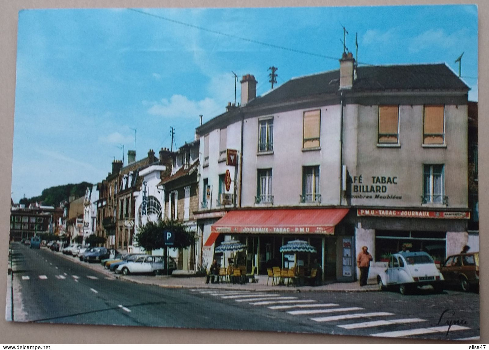 78  HARDRICOURT    BOULEVARD  CARNOT    ( CAFE TABAC  BILLARD  ) - Hardricourt