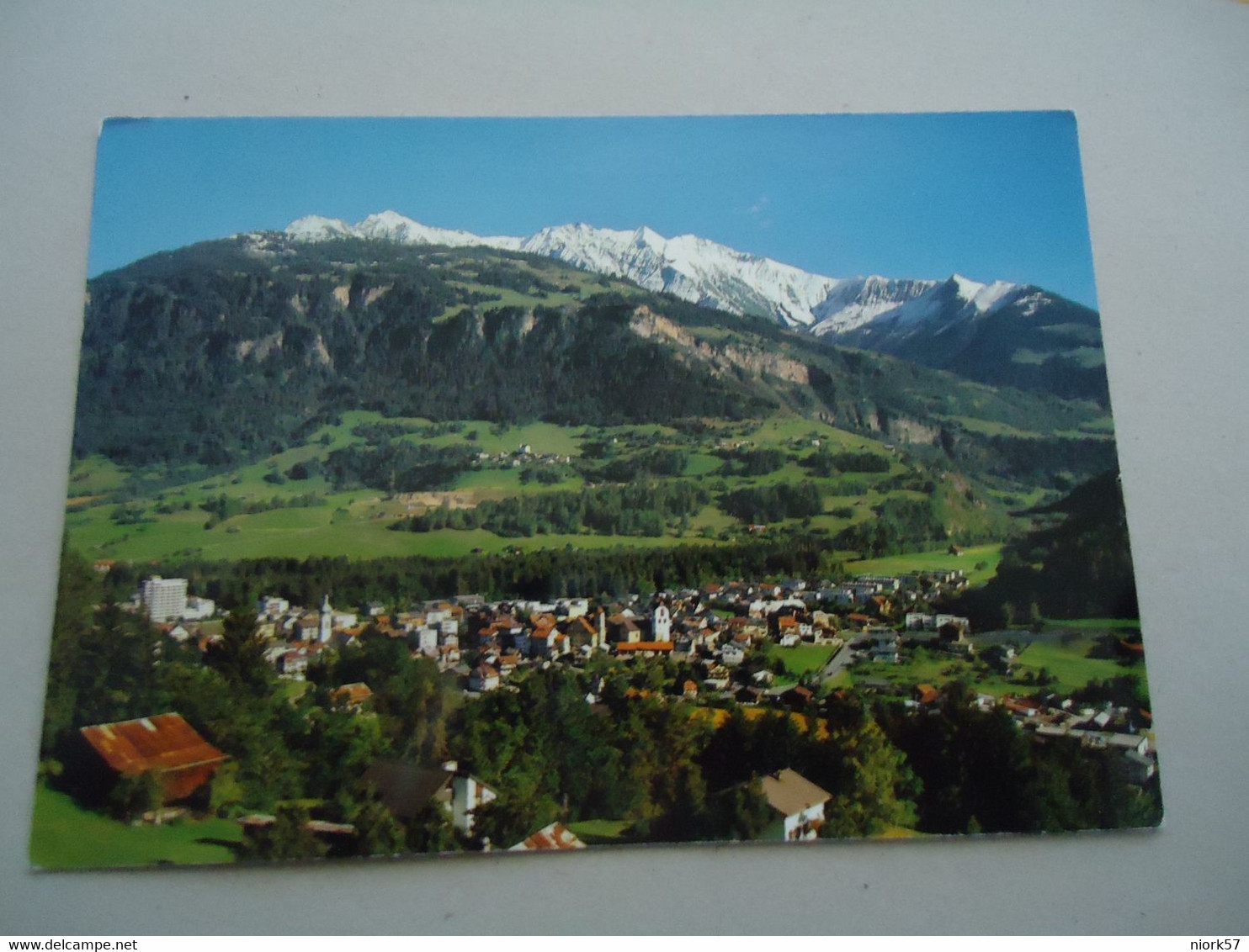 SWITZERLAND    POSTCARDS GLION    WITH   STAMPS  BIRDS 2 SCAN - Ilanz/Glion