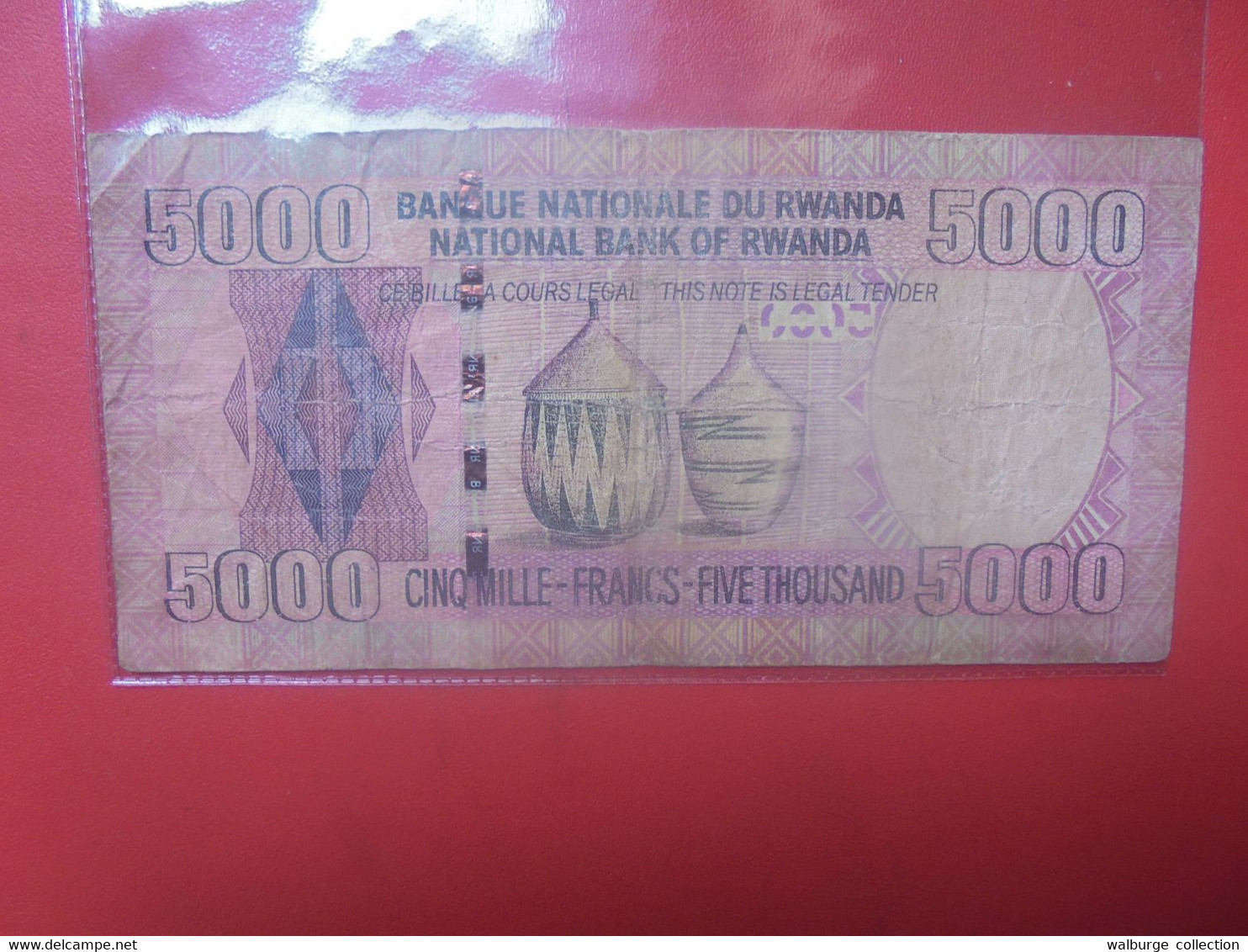 RWANDA 5000 Francs 2009 Circuler (Bande De Sécurité Abimée) (L.1) - Rwanda