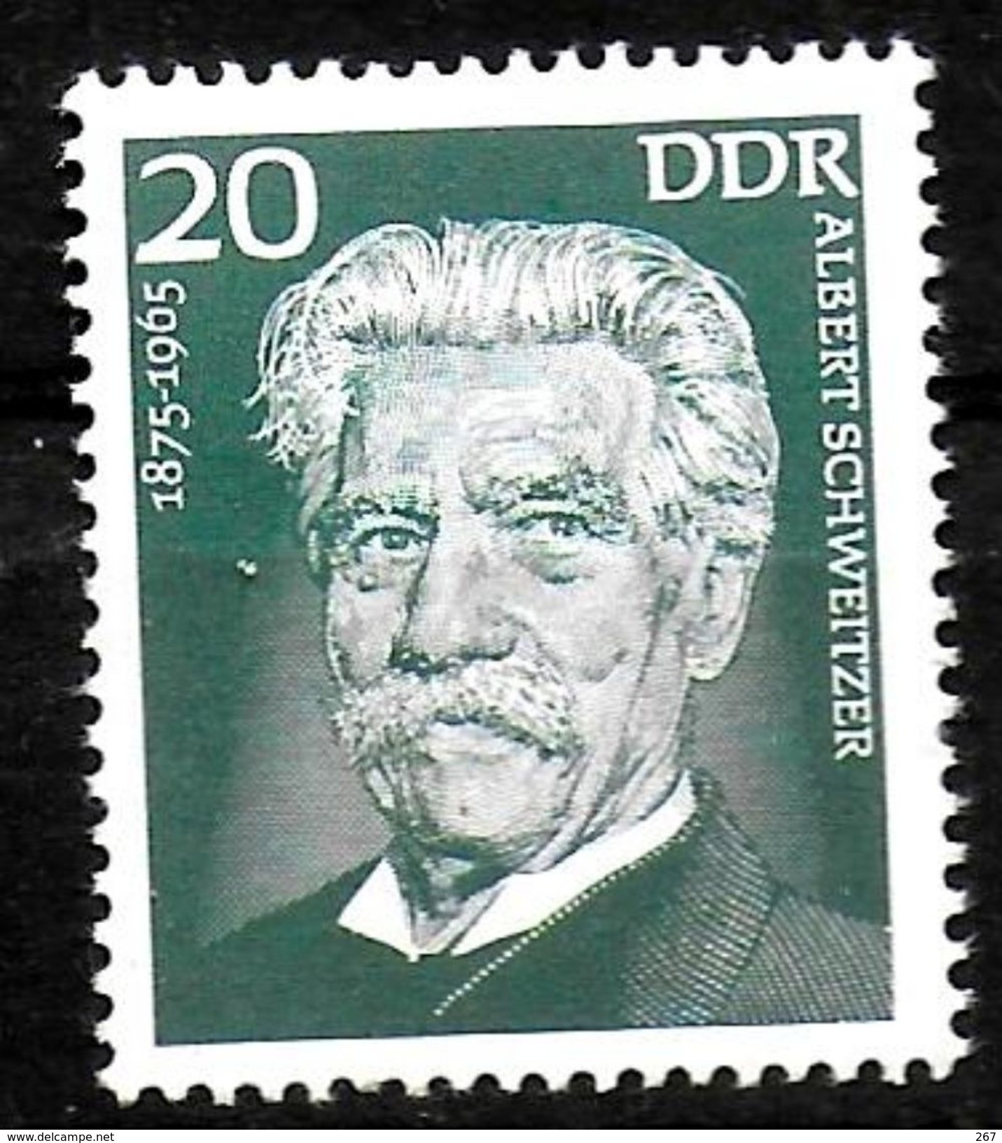 DDR  N° 1708   * *   Prix Nobel Medecine Schweitzer - Albert Schweitzer