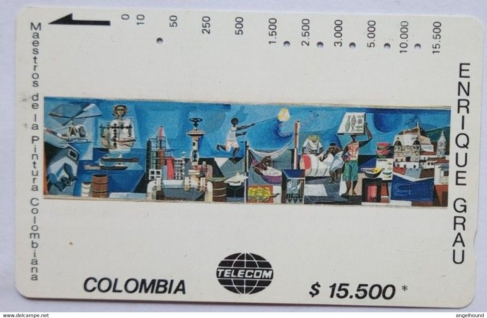 Colombia $15,500 Enrique Grau BOCETO MURAL - Colombia