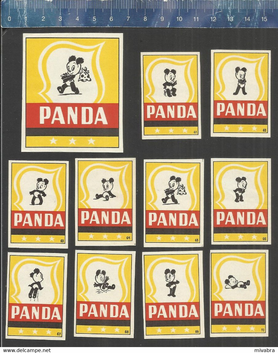 PANDA Serie 7  - OLD Matchbox Labels BELGIUM - Matchbox Labels