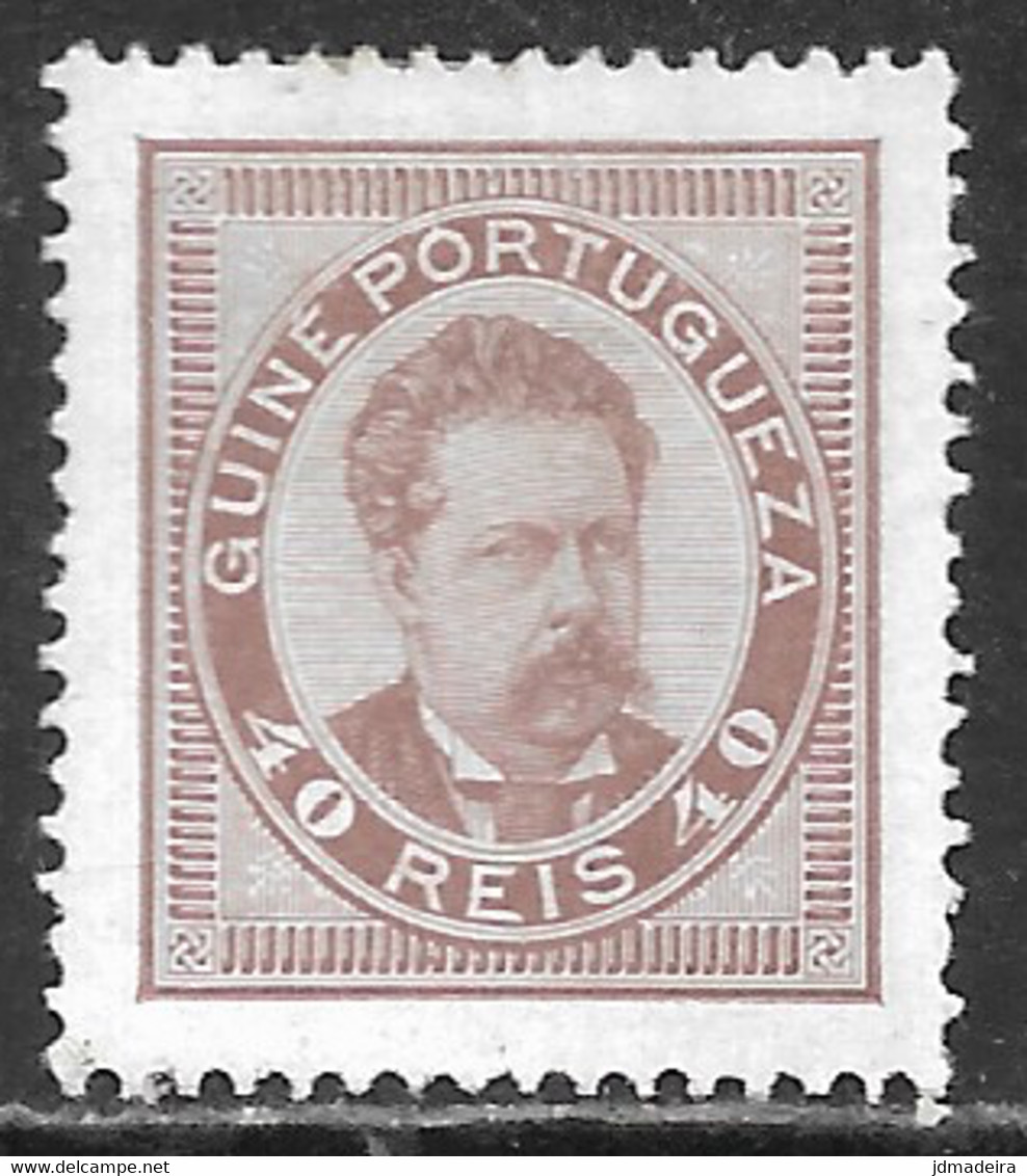 Portuguese Guine – 1886 King Luís 40 Réis Mint Stamp - Guinea Portoghese