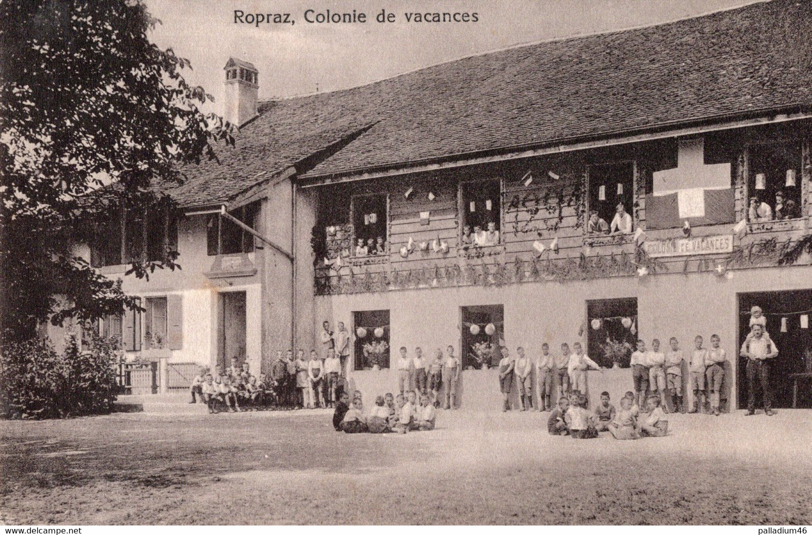 VAUD ROPRAZ COLONIE DE VACANCES - A. Buttet édit. Ferlens - Photo Brunner & Co Zurich - Voyagé Le 31.07.1929 - Ropraz