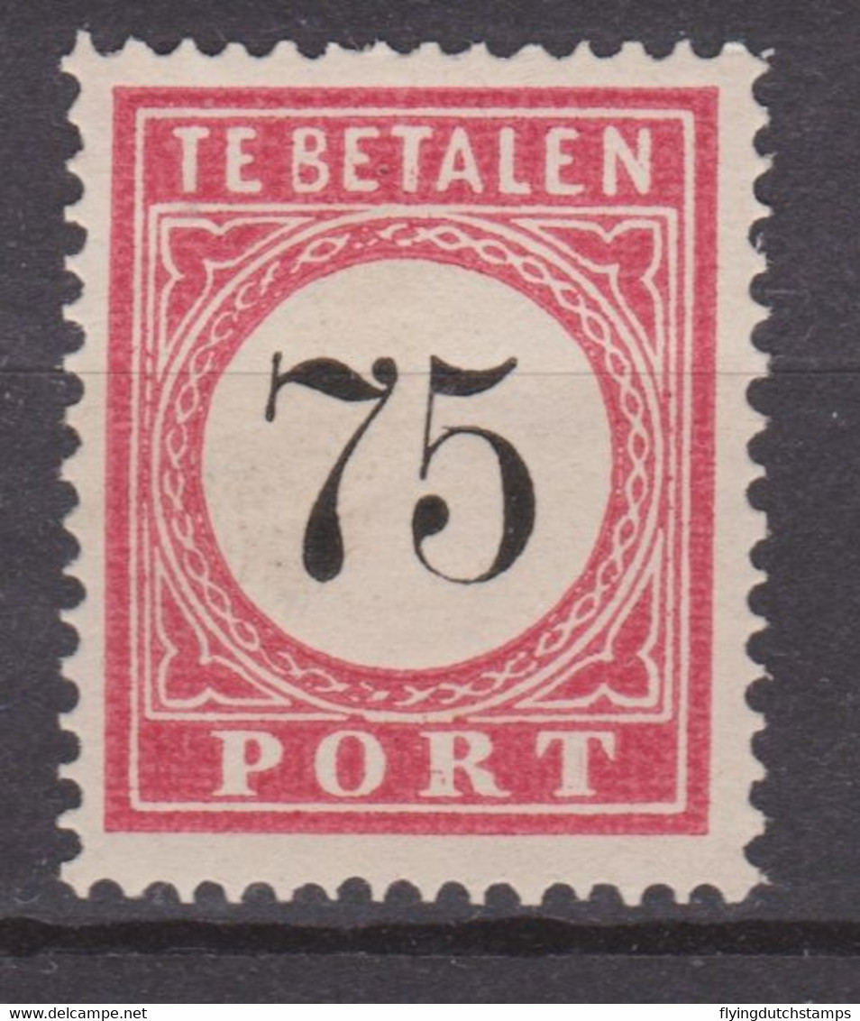 Nederlands Indie Dutch Netherlands Indies Port 13 MLH Portzegel Due Stamp Timbre Tax Dienstmarke 1882 - Netherlands Indies