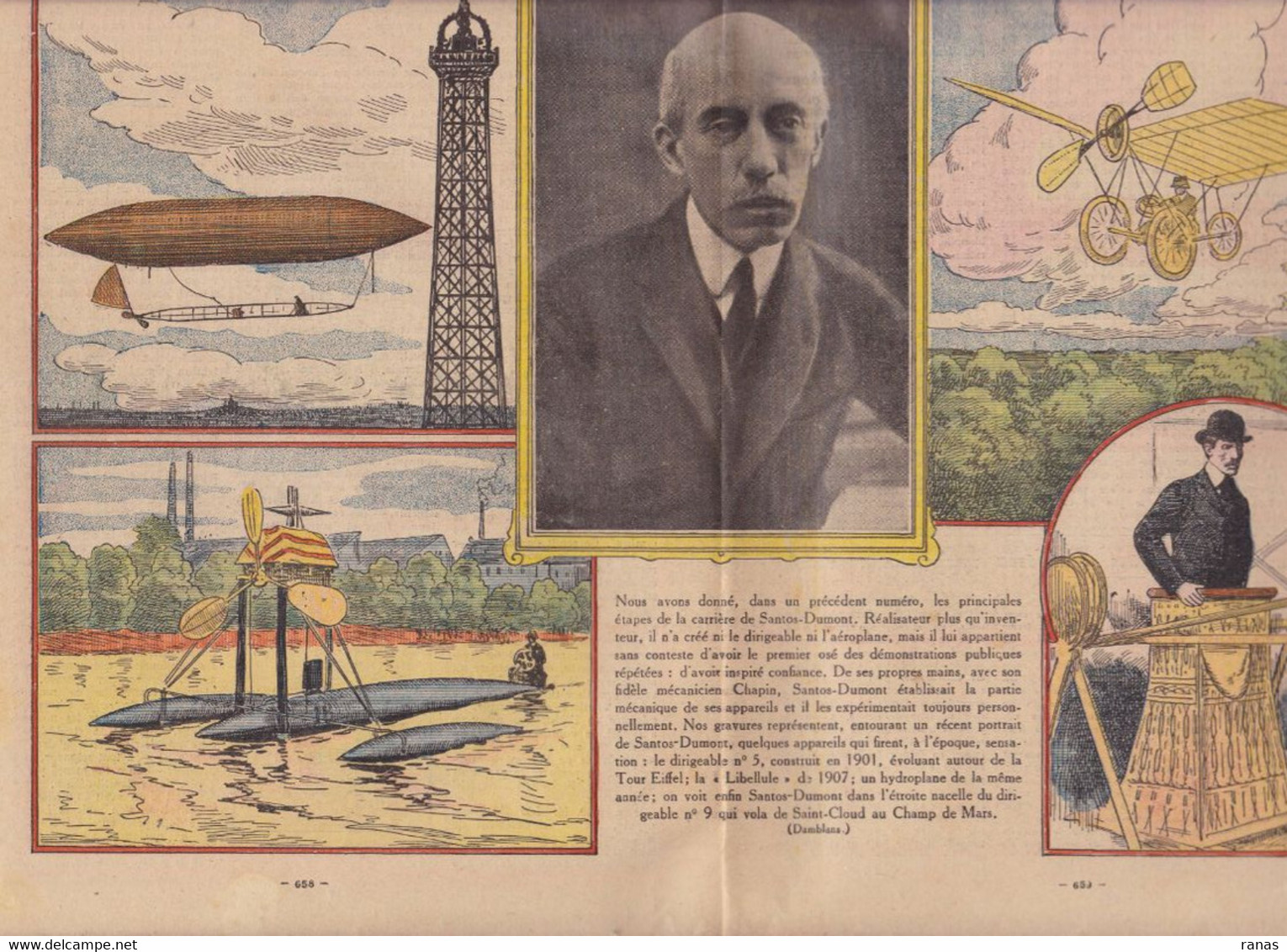 Aviation Revue Le Pélerin N° 2890 De 1932 Santos Dumont Brésil - Sonstige & Ohne Zuordnung