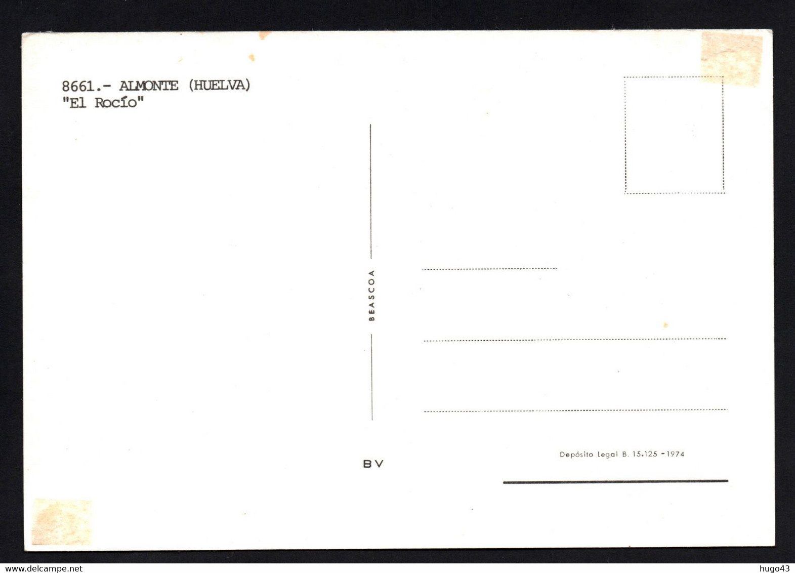 (RECTO / VERSO) ALMONTE - N° 8661 - " EL ROCKO" - CPSM GF - Huelva