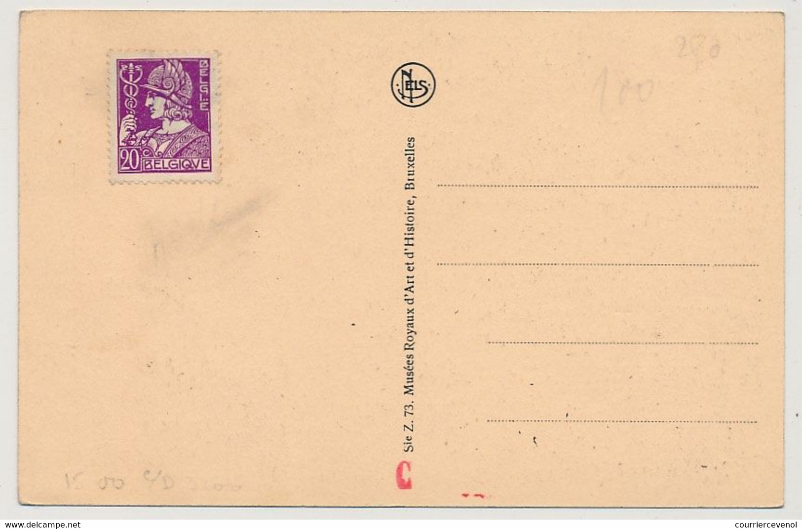 BELGIQUE - Carte Maximum - N°Yvert 594 - André Vésale - Bruxelles - 1943 - 1934-1951