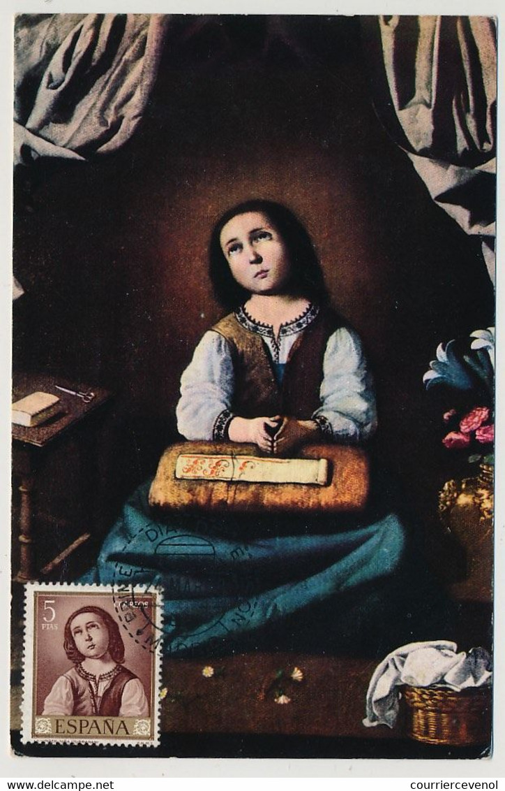 ESPAGNE - Carte Maximum - La Vierge Enfant - 1962 - Cartoline Maximum