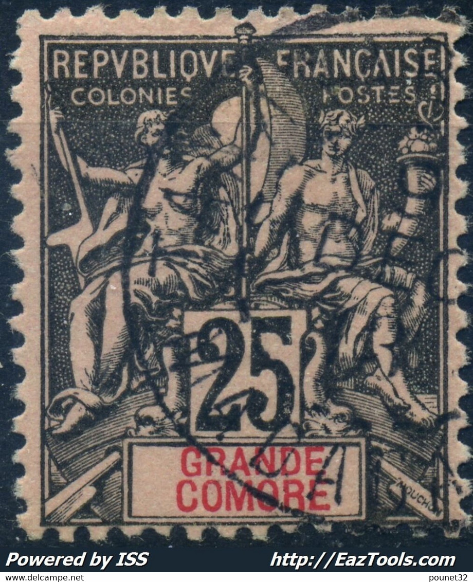 GRANDE COMORE : TYPE GROUPE N° 8 AVEC OBLITERATION LEGERE - Used Stamps