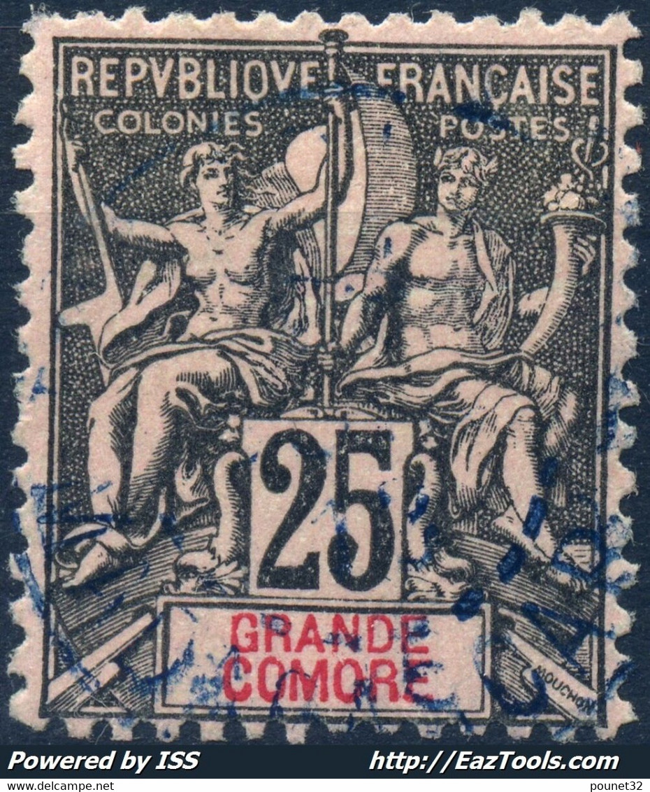 GRANDE COMORE : TYPE GROUPE N° 8 AVEC OBLITERATION LEGERE - Used Stamps