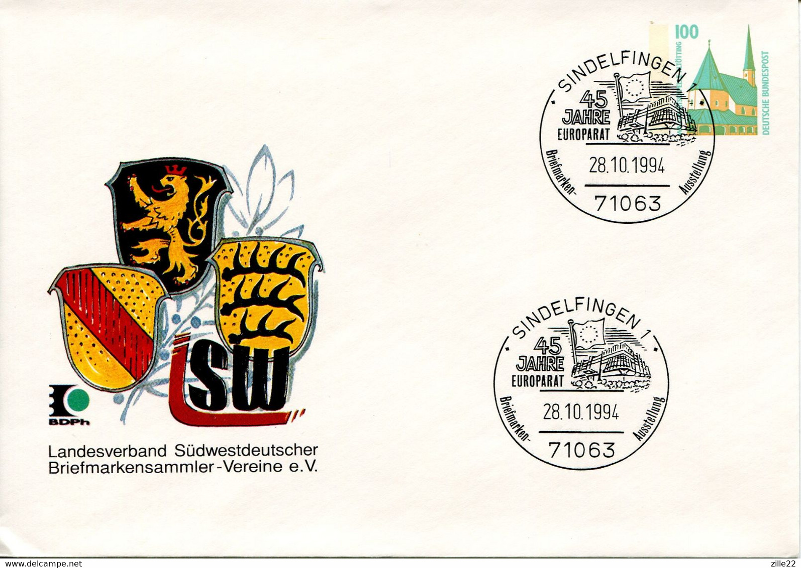 Germany Deutschland Postal Stationery - Cover - Altötting Design - European Council - Privatumschläge - Gebraucht