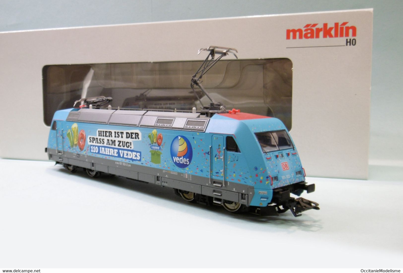 Märklin 3 Rails - Locomotive électrique BR 101 DB AG 110 Jahre Vedes ép. VI Digital Sound MFX Réf. 39373 BO HO 1/87 - Locomotives