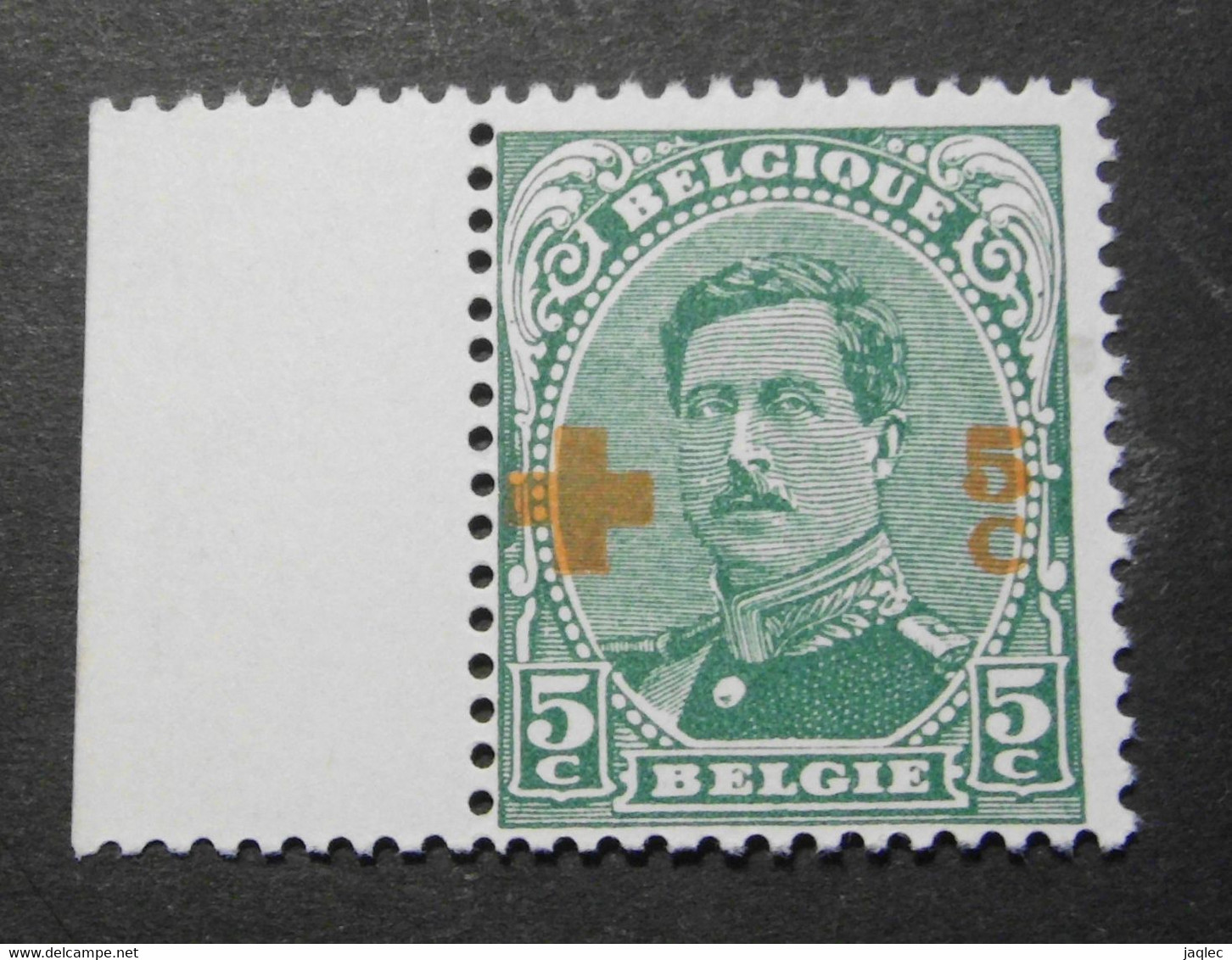 1918 : Cob 152** : 5c+5c  Vert    ( Sans  Charnière D19 ) Voir Verso - 1918 Cruz Roja