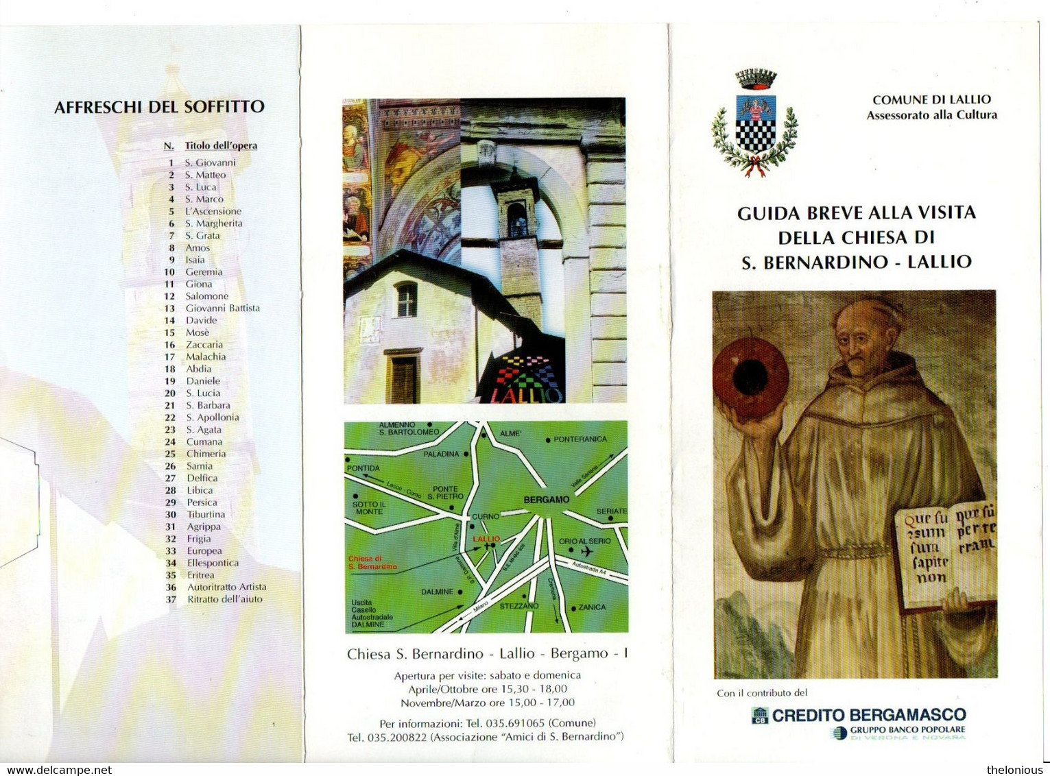 # Pieghevole: Guida Breve Alla Visita Della Chiesa Di S. Bernardino - Lallio - Toursim & Travels