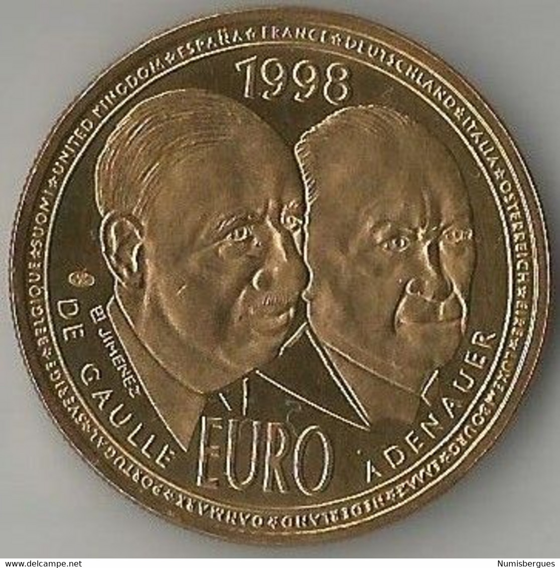 Pièce De Monnaie 10 Euros 1998 Essai - Essays & Proofs