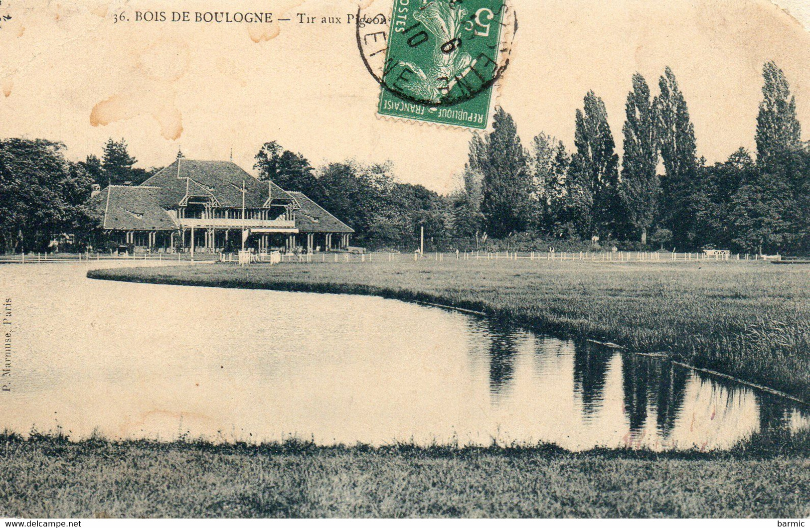 BOIS DE BOULOGNE, TIR AUX PIGEONS REF 1628 - Schieten (Wapens)