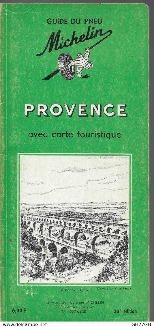 GUIDE DU PNEU MICHELIN PROVENCE 1966 - Michelin-Führer