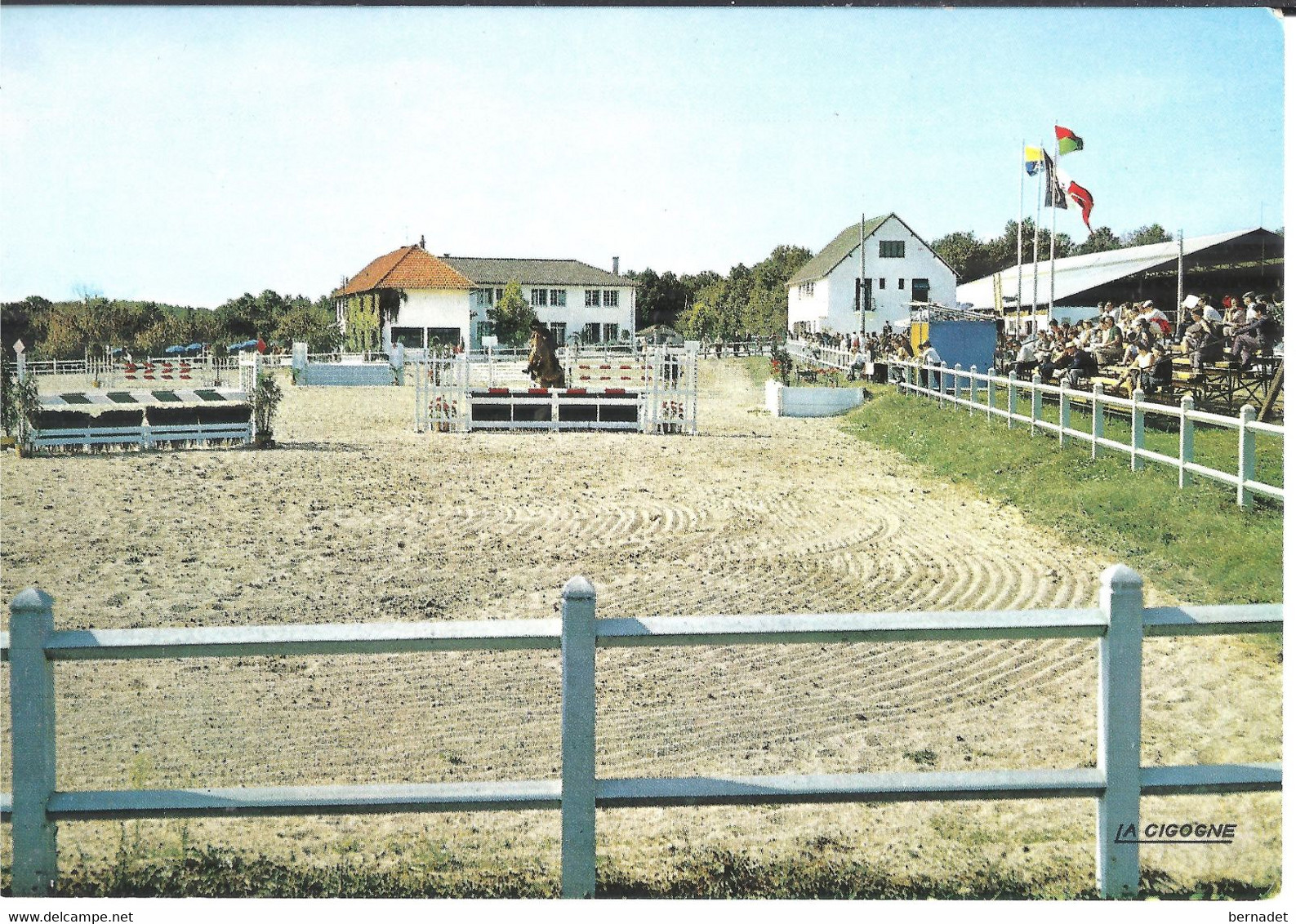 CONCOURS HIPPIQUE SAUT D'OBSTACLES  . TRIBUNE PUBLIC - Equitazione