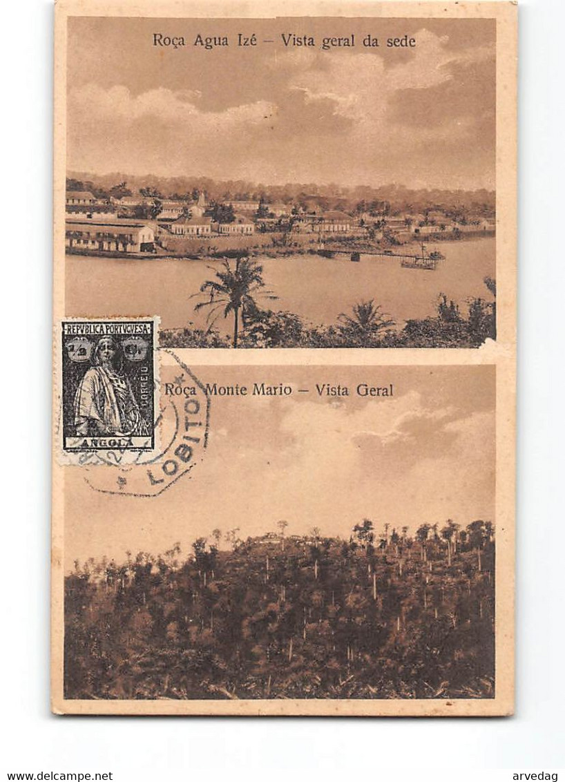 AG565 ANGOLA ROCA AGUA IZE - ROCA MONTE MATIO - POSTMARK LOBITO - Angola