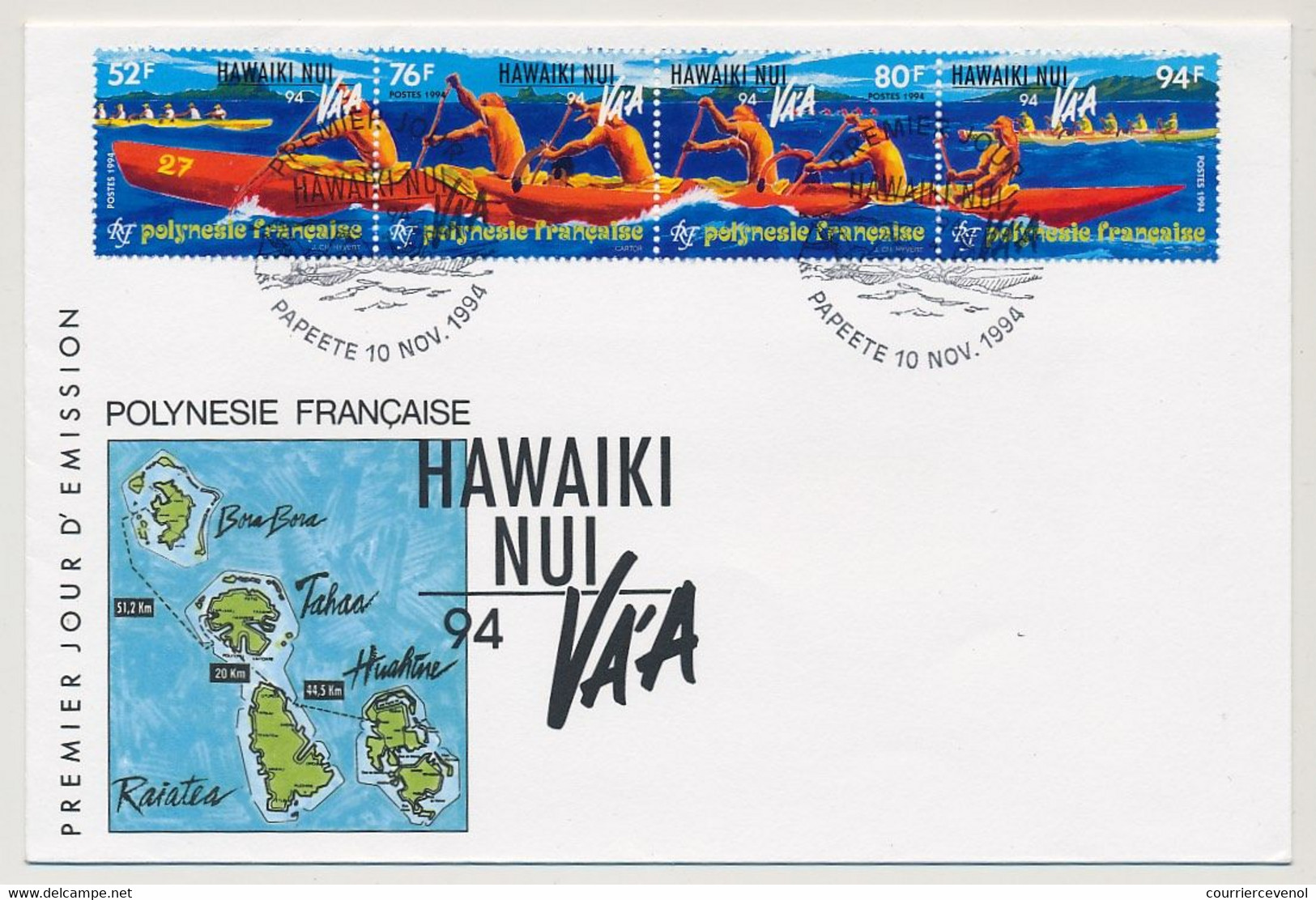 Polynésie Française - FDC - Hawaiki Nui 1994 - Papeete 10 Nov 1994 - FDC