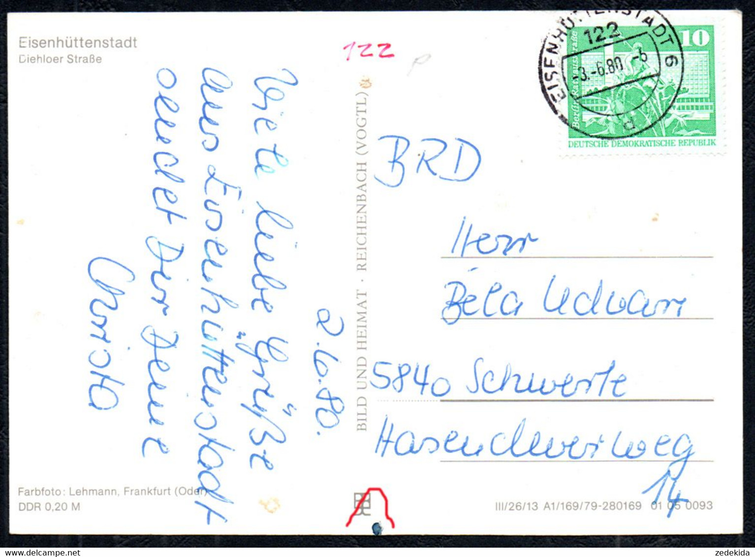 F7471 - Eisenhüttenstadt - Verlag Bild Und Heimat Reichebach - Eisenhuettenstadt