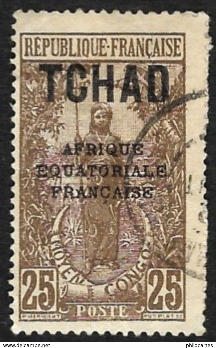 TCHAD  1924  -   YT  26 -   Oblitéré - Gebraucht