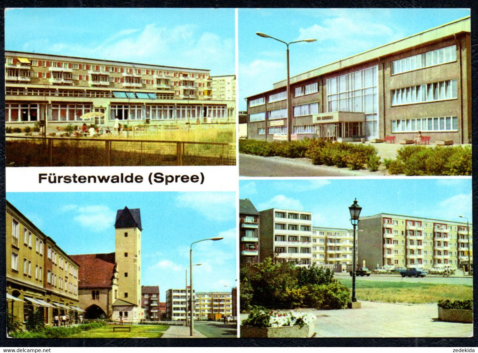 F7479 - TOP Fürstenwalde Neubauten Architektur DDR - Verlag Bild Und Heimat Reichebach - Fuerstenwalde