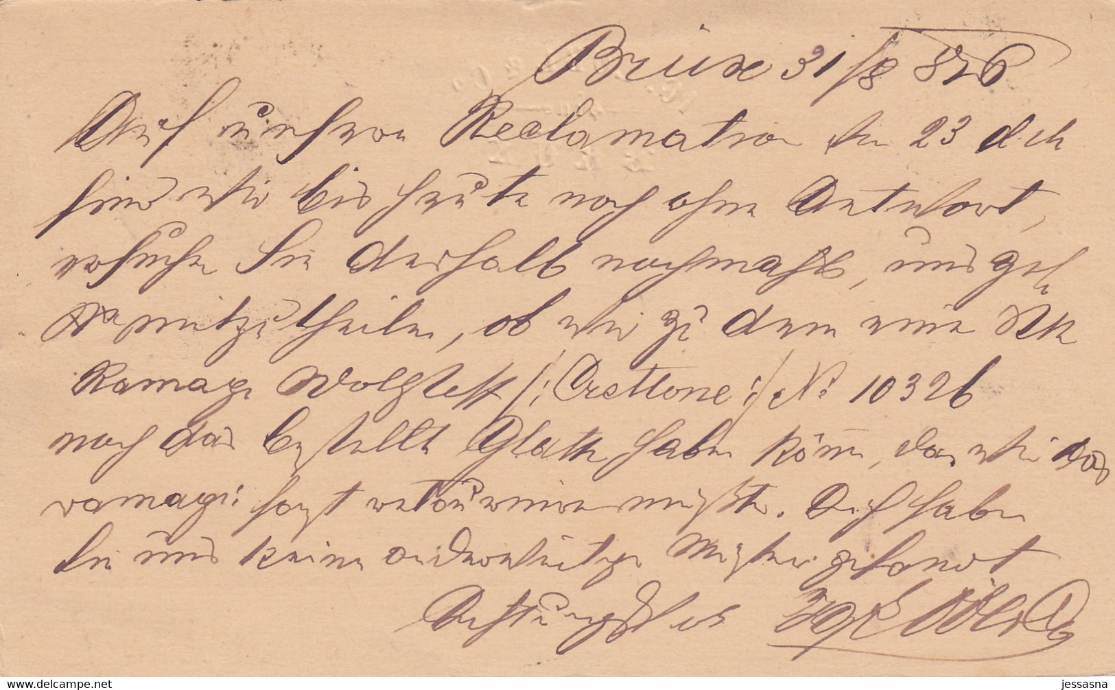 Ganzsache - 2 Kreuzer Von Brüx (Most Tschechien) Nach Wien - 1876 ! - Ohne Zuordnung