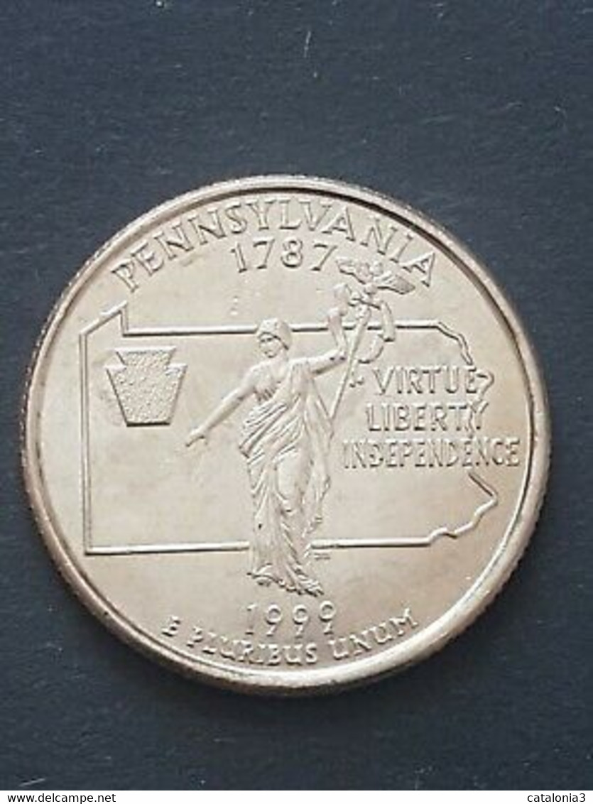 ESTADOS UNIDOS - 1/4 Dolar PENSILVANIA 1999 - Verzamelingen