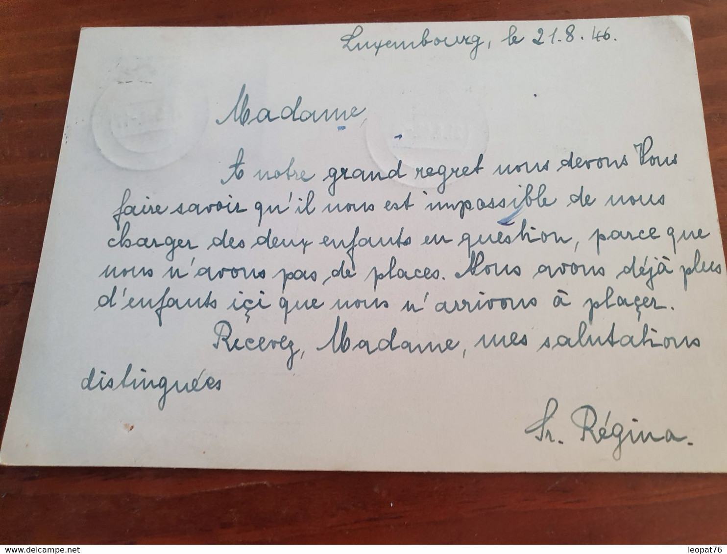 Luxembourg - Entier Postal + Complément De Luxembourg Pour La France En 1946 - M 86 - Postwaardestukken