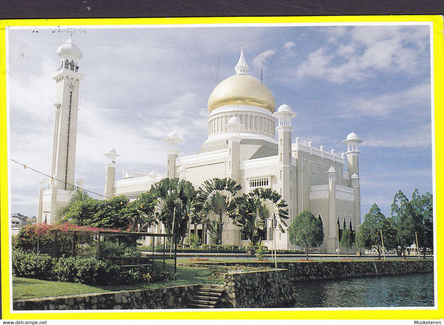 Brunei PPC The Omar Ali Saifuddien Bandar Seri Begawan KUCHING Sarawak 1991 KASTRUP Denmark (2 Scans) - Brunei