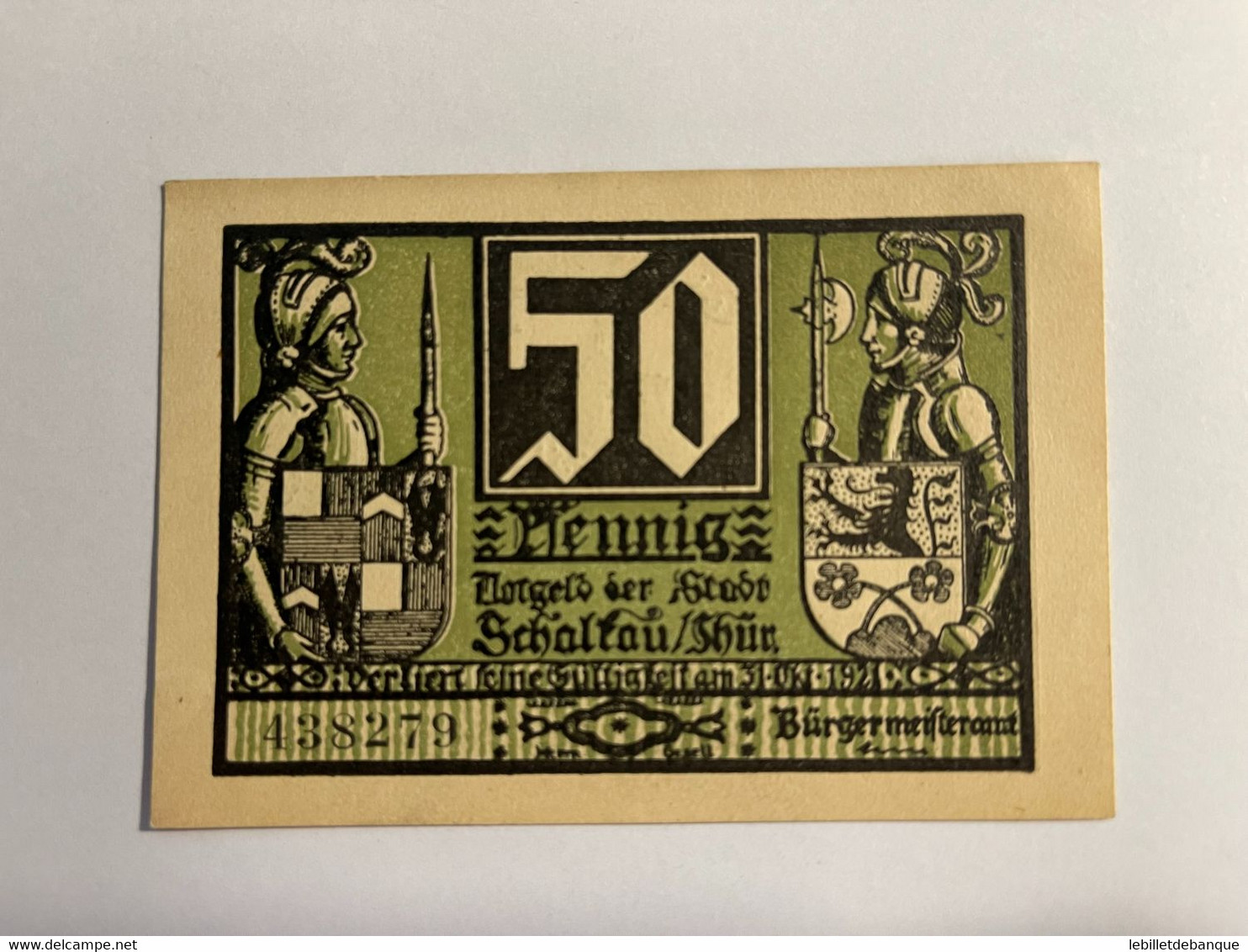 Allemagne Notgeld Schaltau 50 Pfennig - Sammlungen