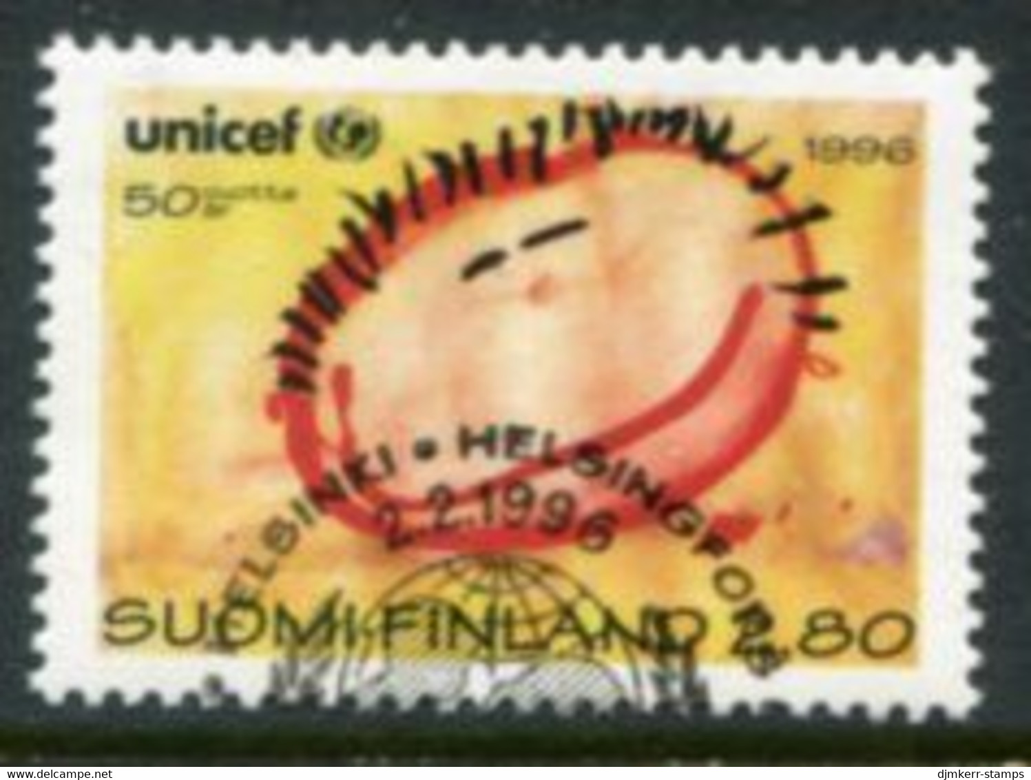 FINLAND 1996 UNICEF Children's Aid Used.  Michel 1331 - Usados