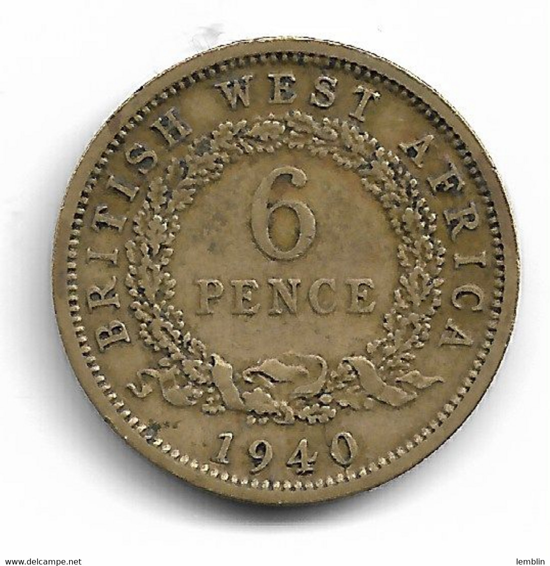 AFRIQUE DE L'OUEST BRITANNIQUE - 6 PENCE GEROGE VI 1940 - Autres – Afrique