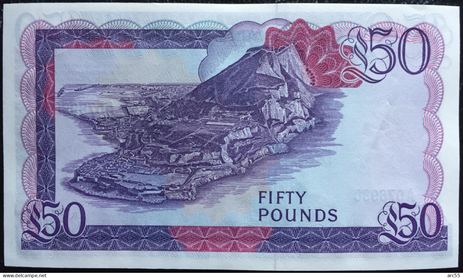 Gibraltar £50 Pounds 1982 UNC Rare Banknote - Gibraltar