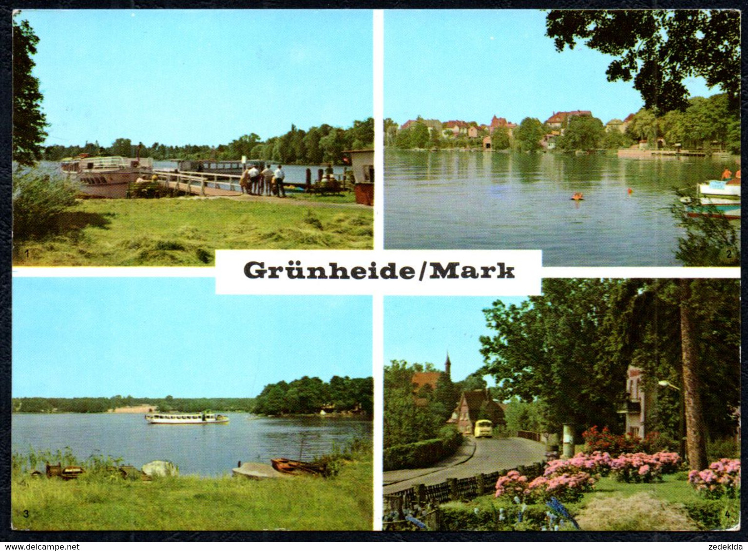 F7489 - Grünheide - Ikarus Omnibus - Verlag VEB Bild Und Heimat Reichebach - Gruenheide