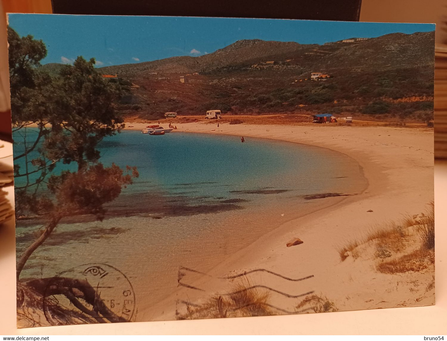 Cartolina Olbia Cala Sassari Spiaggia - Olbia