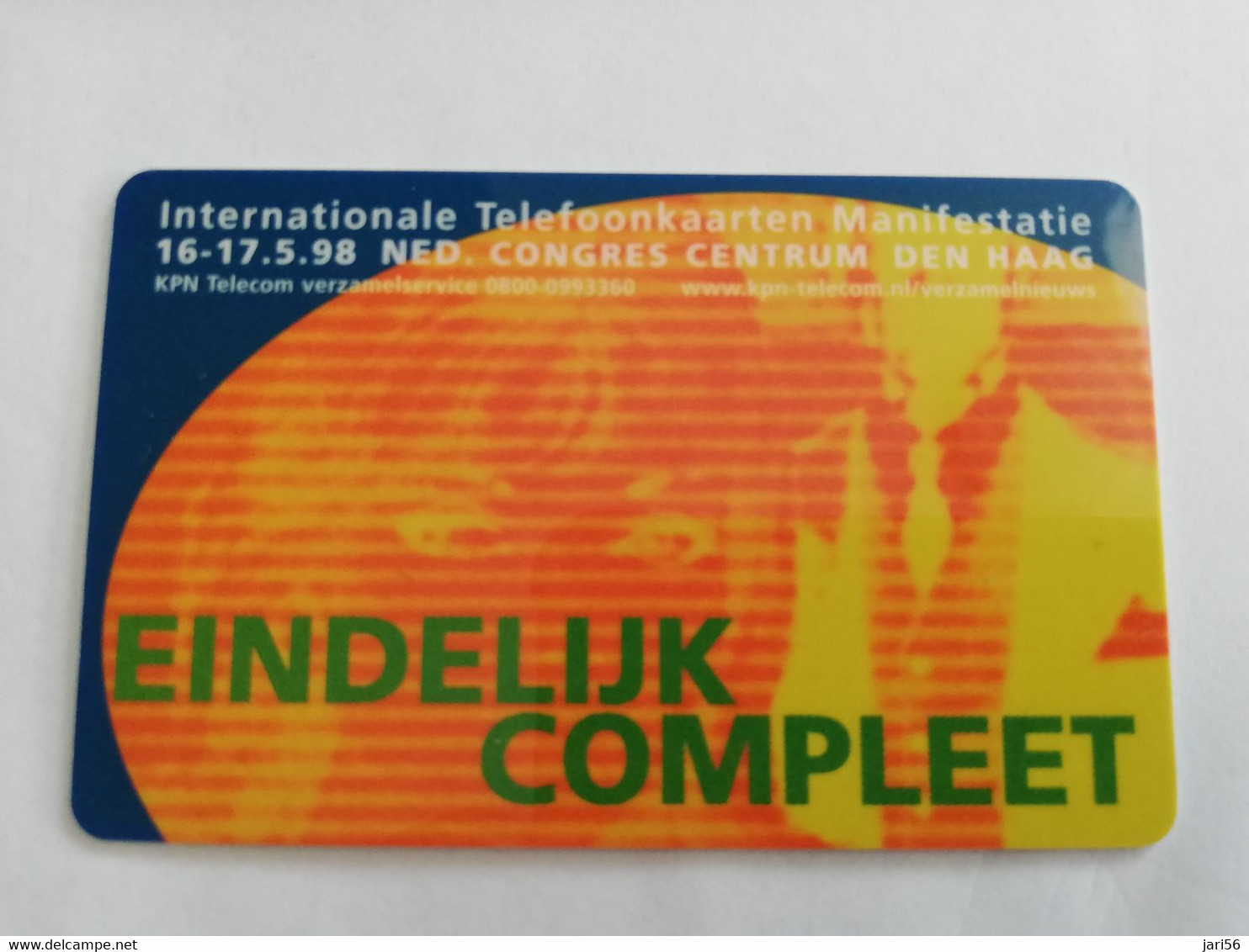 NETHERLANDS  PREPAID  KPN TELECOM  / INT TELEFOONKAART MANIFEST/EINDELIJK COMPLEET    5 UNITS    MINT CARD    ** 9520** - Sin Clasificación