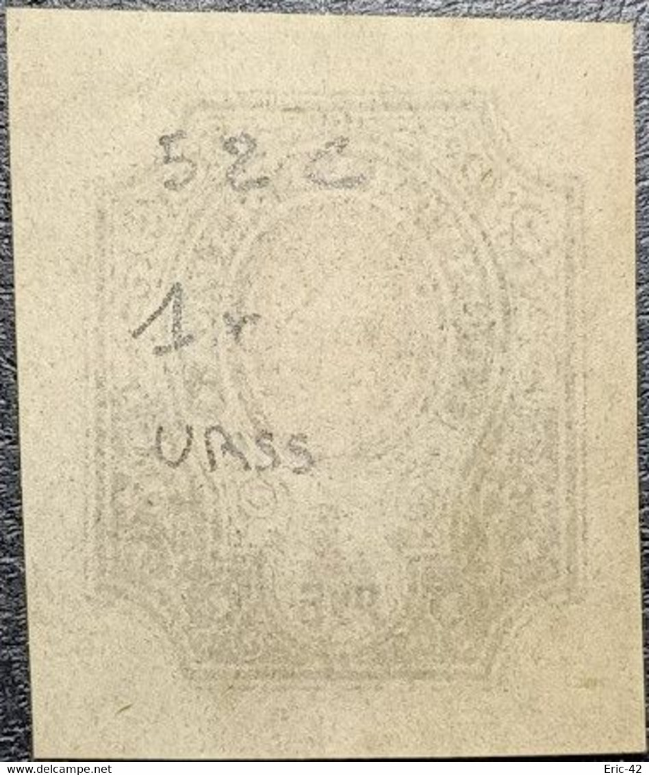 Russie N° 52C Non Dentelé Neuf (*) SG. Variété Cadre Brisé. - Neufs