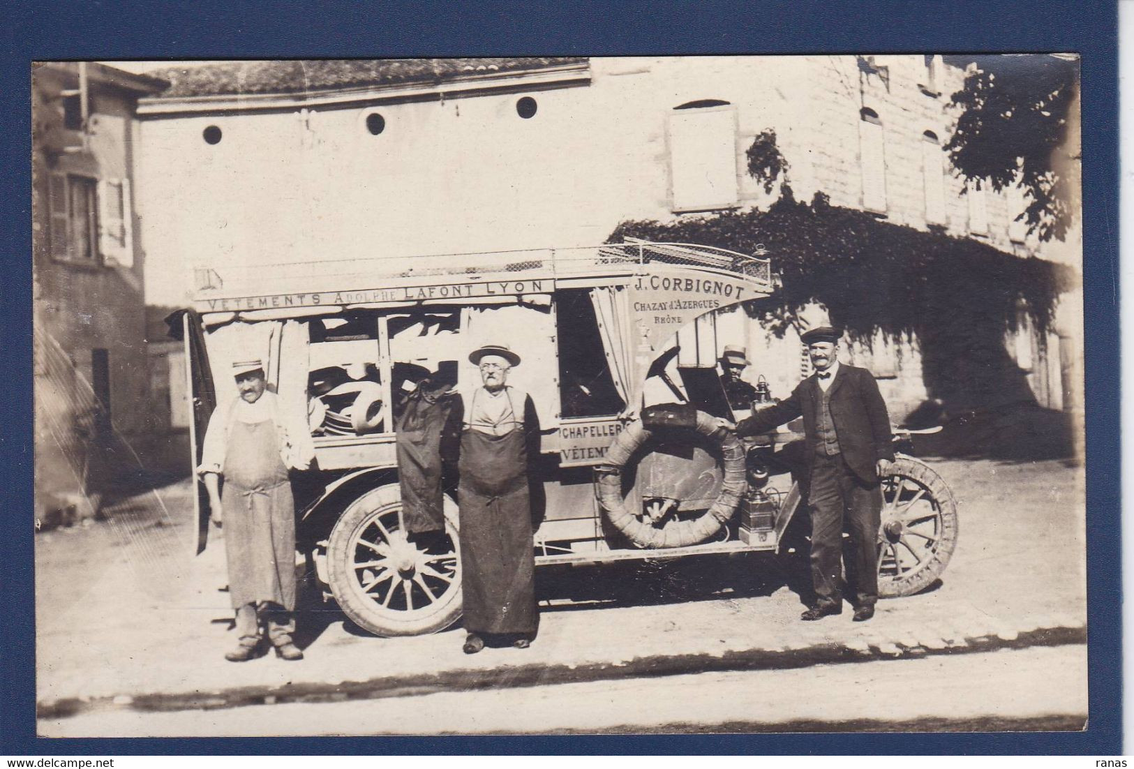 CPA [69] Rhône Chazey D'Azergues Marchand Ambulant Carte Photo Non Circulé - Autres & Non Classés