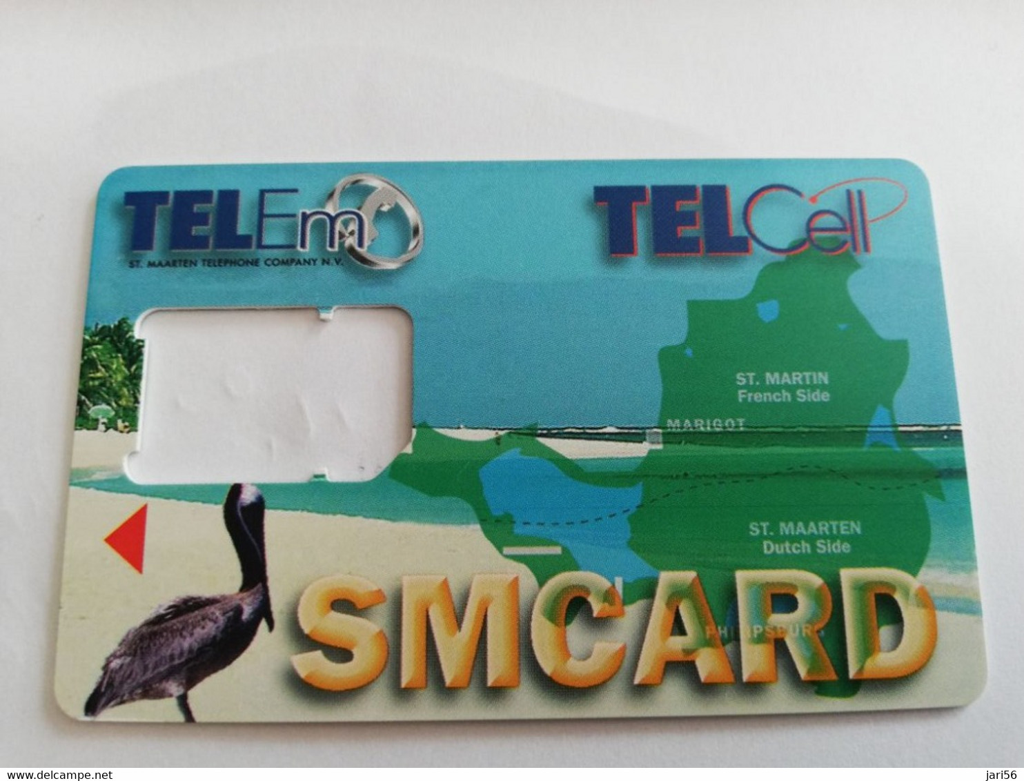 ST MAARTEN DUTCH  TELEM PELICAN    SIM  /GSM CARRIER/WITHOUT CHIP       ** 9558** - Antilles (Neérlandaises)