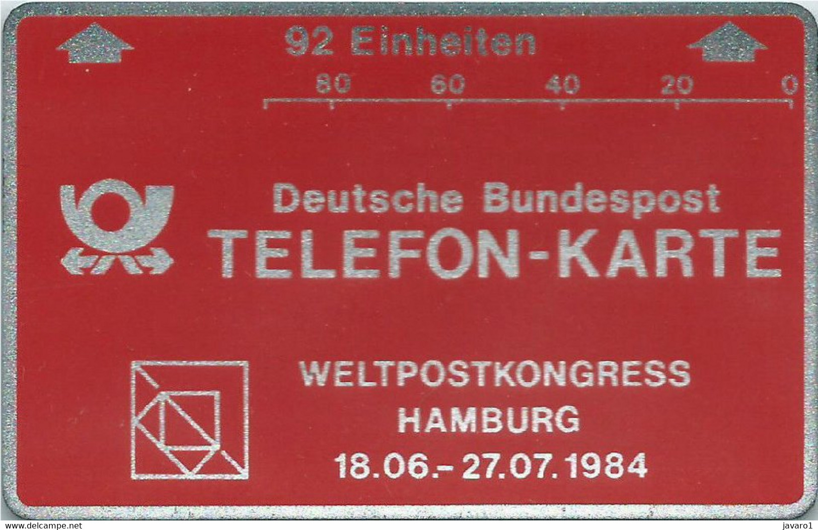 GERMANY : TF04 FRANKFURT 92u Weltpost HAMBURG USED - Precursori