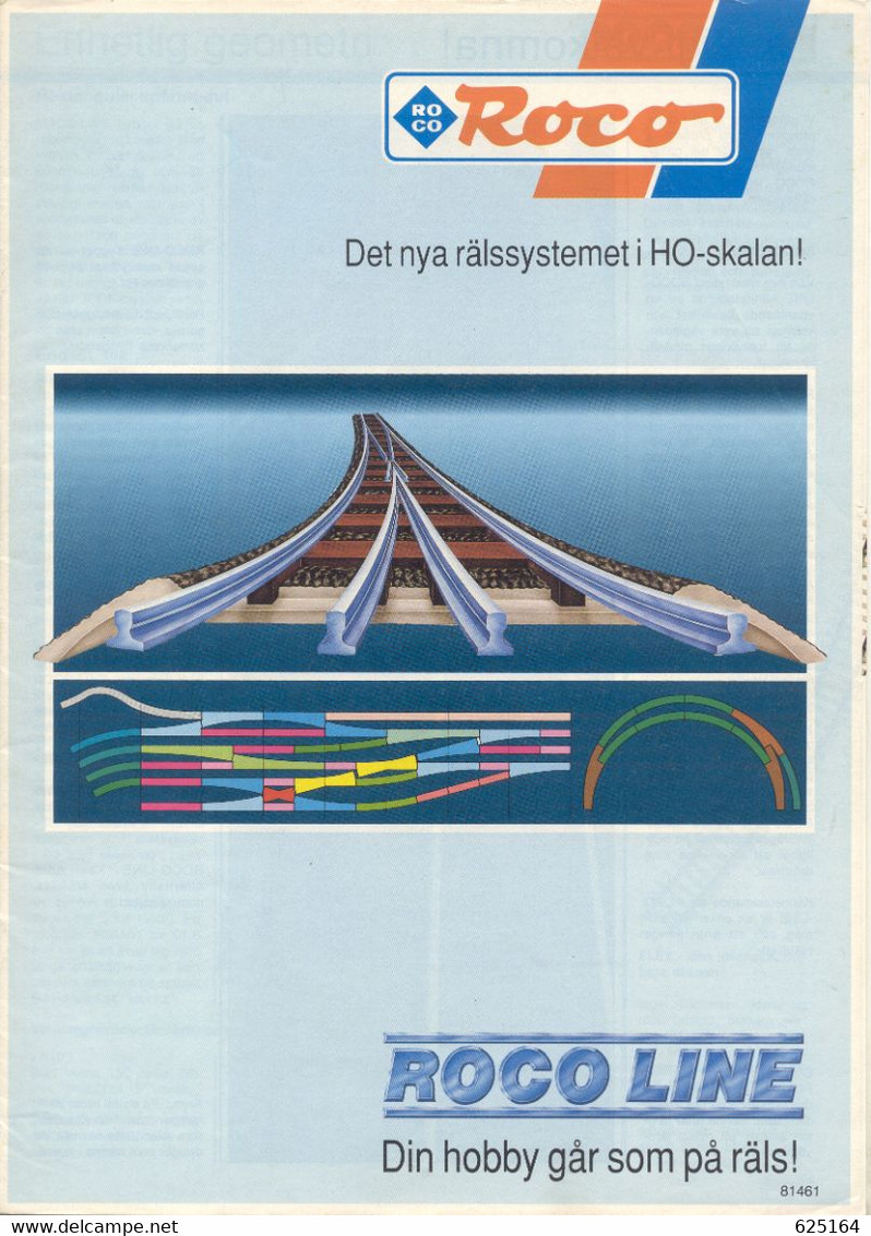 Catalogue ROCO LINE 1989 Det Nya Rälssystemet I HO-skalan Schwedische Ausgabe - En Suédois - Zonder Classificatie