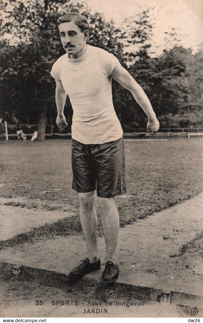 Sports, Athlétisme, Saut En Longueur Sans élan, Henry Alphonse Jardin (participation Aux Jeux Olympiques, Londres 1908) - Athlétisme