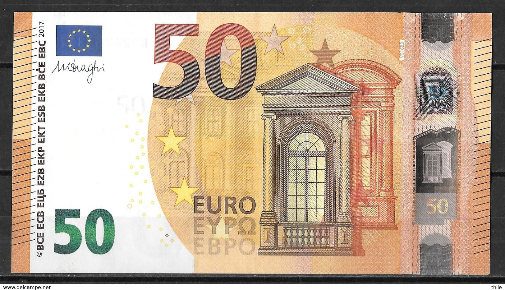 ESPAGNE - SPAIN - 50 € - VB - V016 B3 - Circulated - Draghi - 50 Euro
