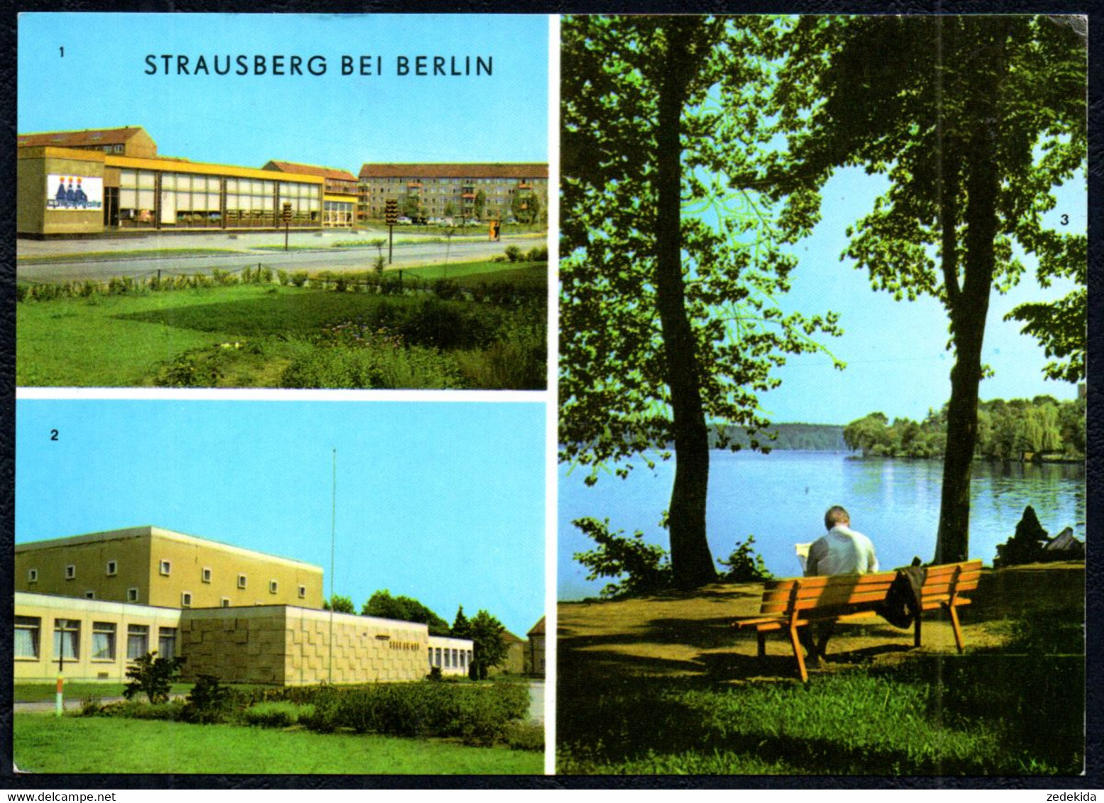 F7515 - Strausberg Kaufhalle Klub Am See - Verlag VEB Bild Und Heimat Reichebach - Strausberg