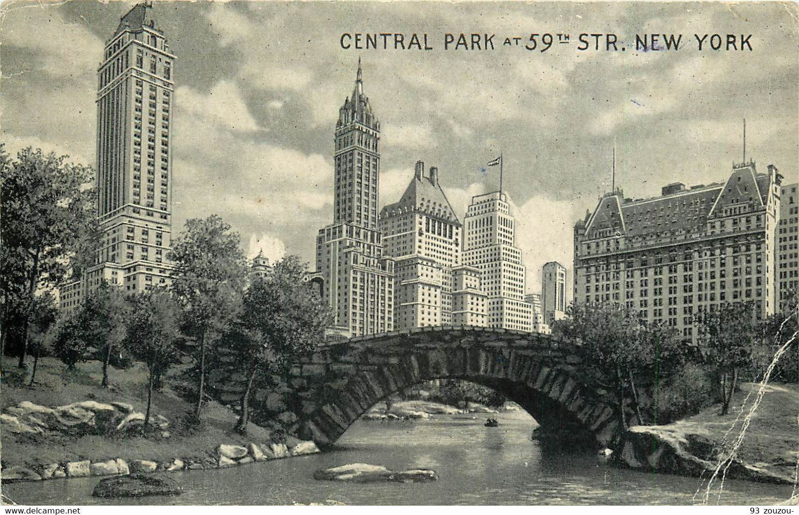 (D) NEW YORK. Central Park (pissure Et Non Pli Coin Droit)... - Central Park